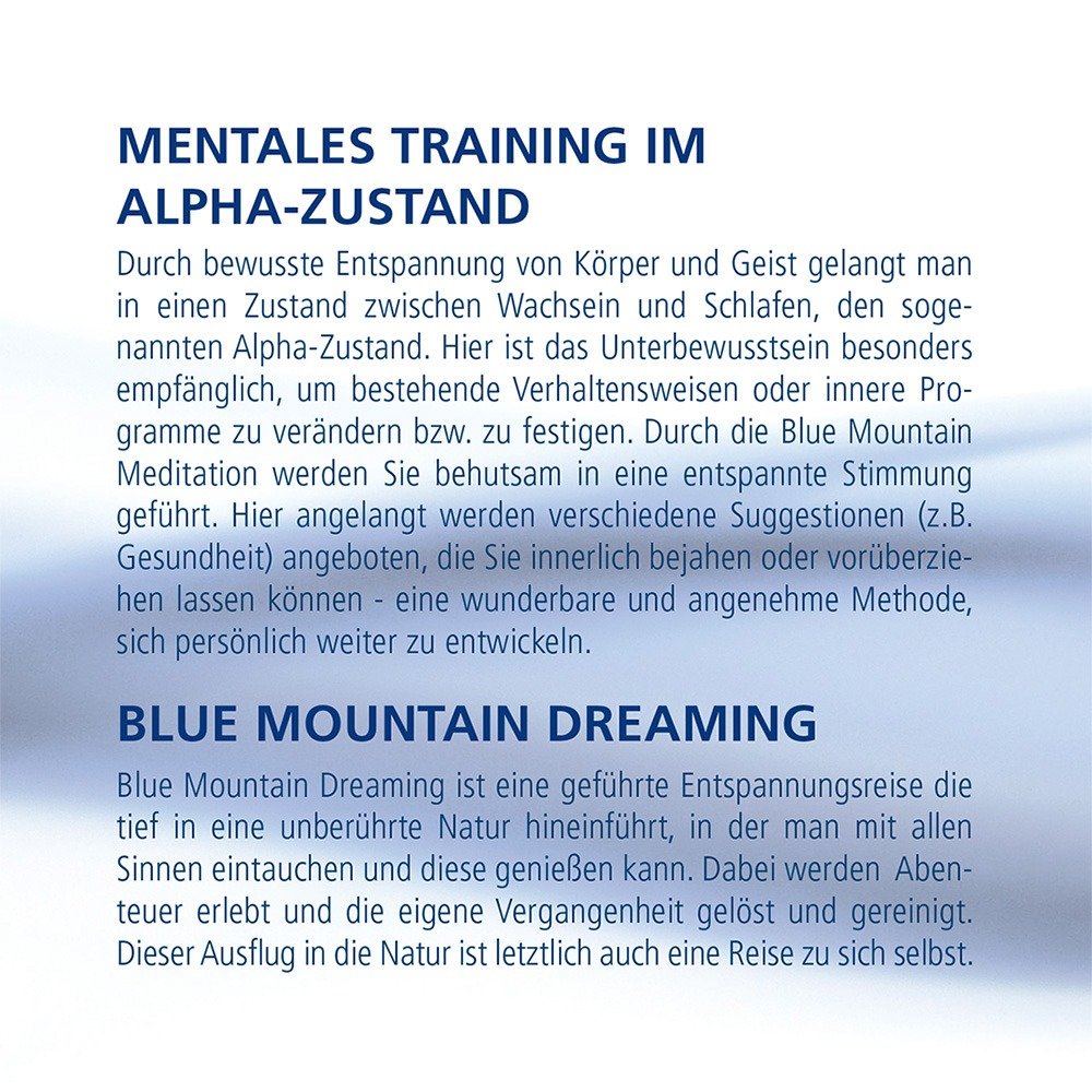 Cover Guided Meditation Blue Mountain Dreaming 3