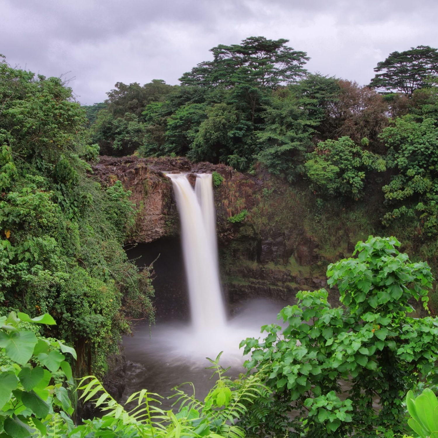 Rainbow Falls In Big Island